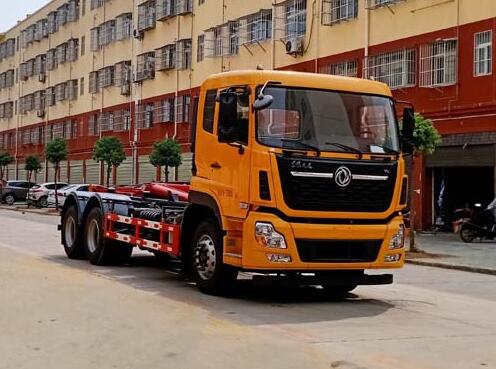 東風天龍(拉臂)車廂可卸式垃圾車