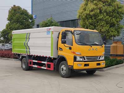 程力國六江淮密閉式桶裝垃圾車
